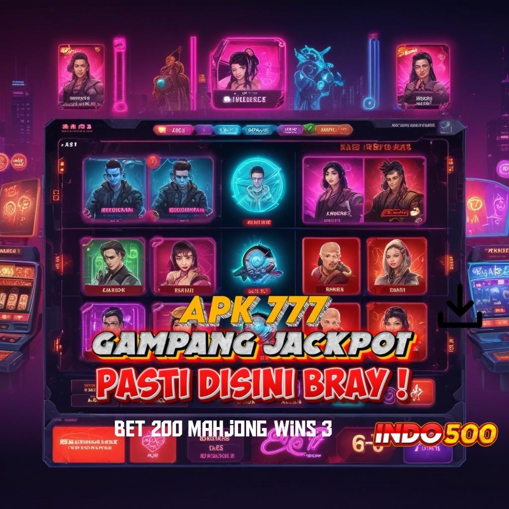 BET 200 MAHJONG WINS 3 ↪ Proses Adaptif Deposit Gampang Gopay Eksklusif untuk Pendatang Baru